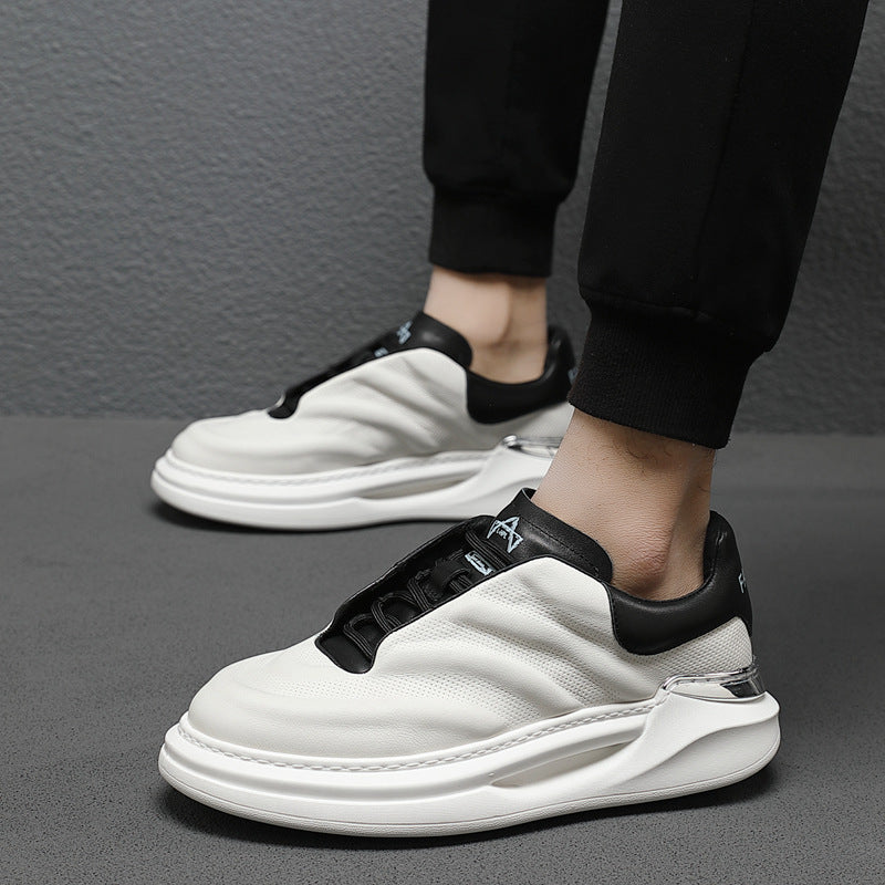 Men's White Springtide Flow Platform Mcqueen Men's Board Shoes