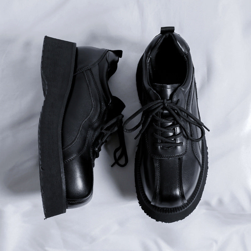 Men's Big Head British Derby Thick Bottom Casual Shoes