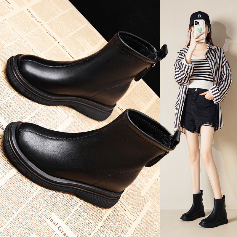 Women's Martin Ankle Super Popular Small Thick Boots