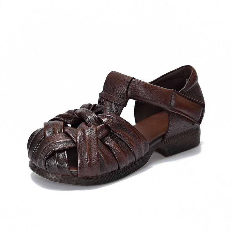 Women's With First Layer In Summer Cotton Linen Toe Cap Soft Sandals