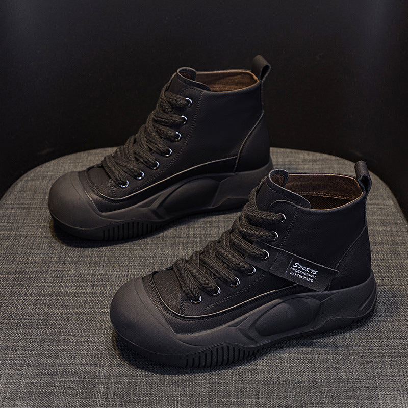 Women's Martin Autumn Platform Elevator Ankle Retro Casual Shoes