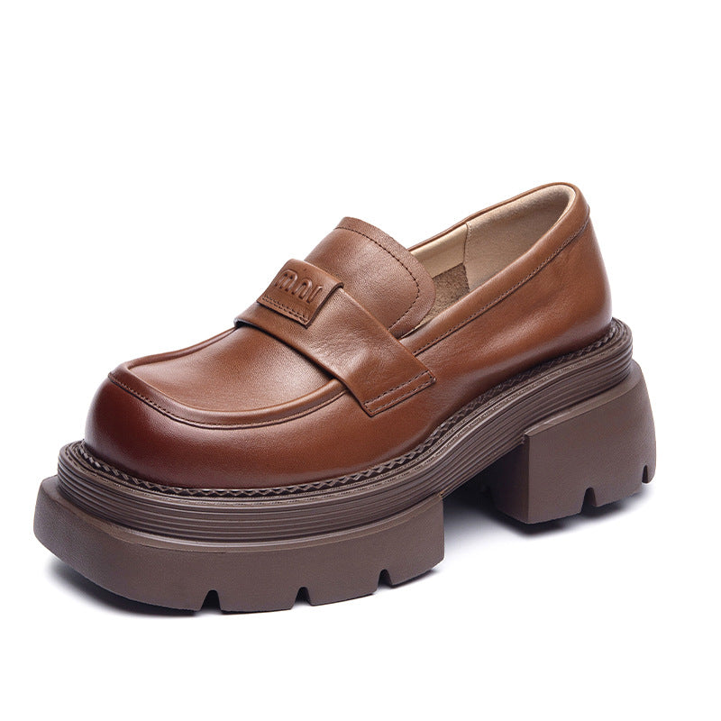 Women's First Layer Cowhide Autumn Genuine Thick Loafers