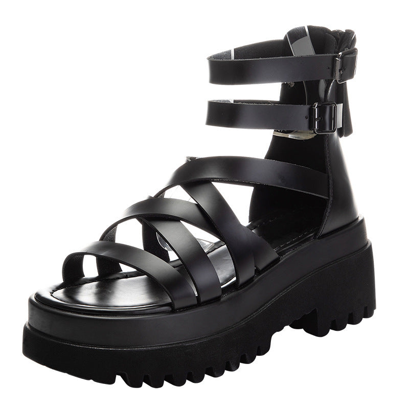 Women's Summer Height Increasing Breathable Hollow Fashion Heels