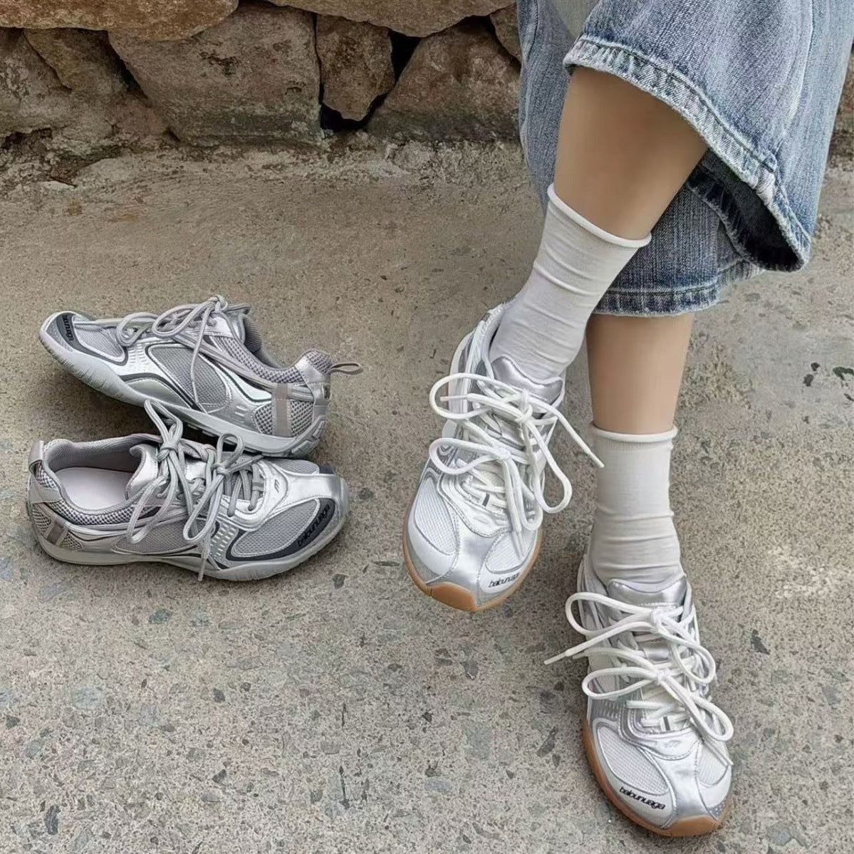 Women's Red Rhyme Retro Breathable Trendy Women's Sports Shoes