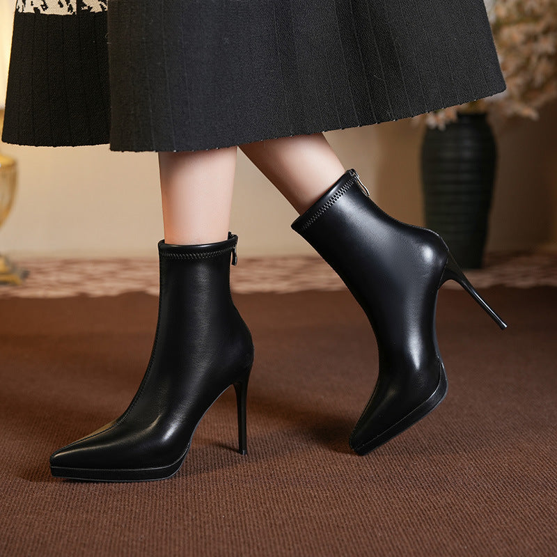 New Creative Popular Comfortable Elegant Winter Women's Leather Boots