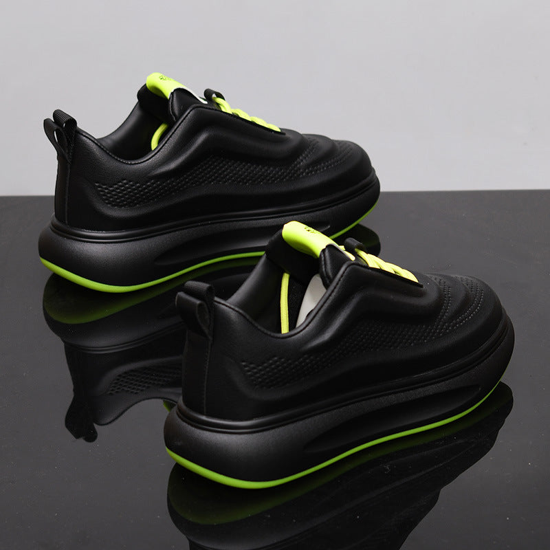 Men's & Women's Mcqueen White Platform Couple Hight Increasing Board Men's Casual Shoes