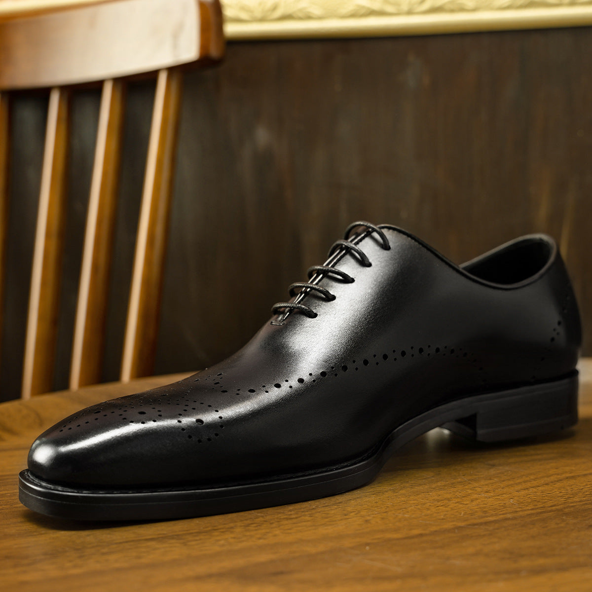 Men's Style Formal Wear Top Layer Cowhide Men's Business Leather Shoes