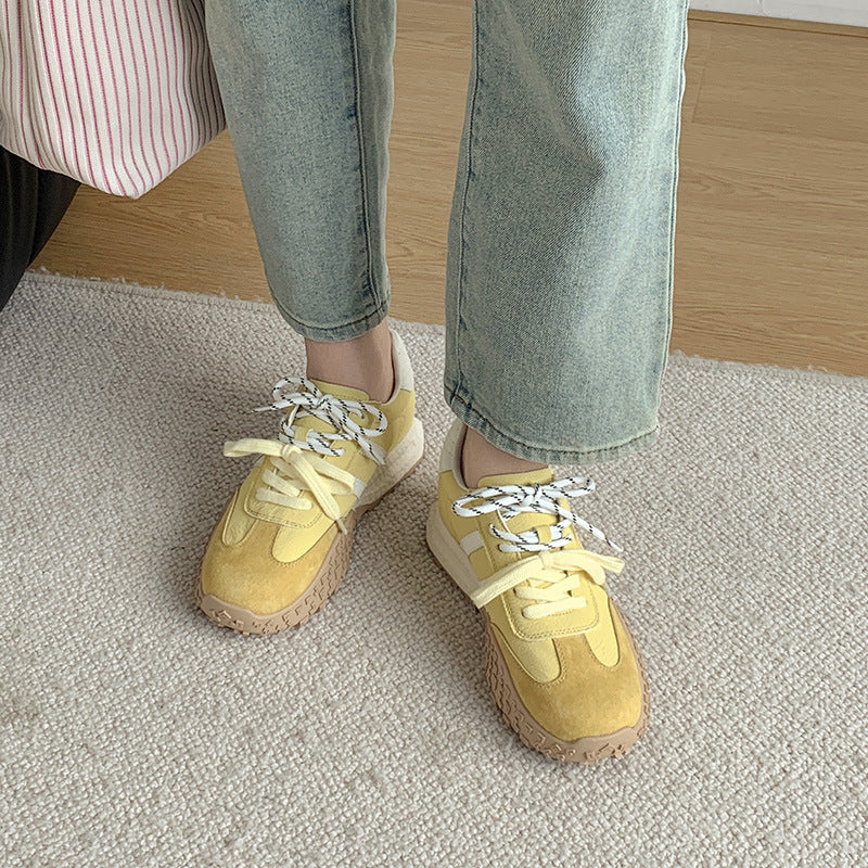 Women's Size Height Increasing Leisure Insole German Training College Style Fashion Women's Casual Shoes