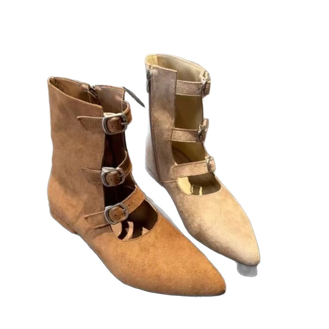 Women's Sheepskin Version Increased Nomadic Style Three Boots