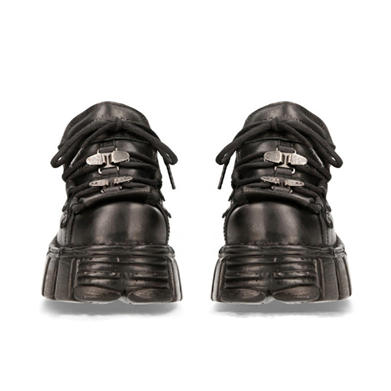 Women's Dark Metal Punk Platform Spanish Niche Casual Shoes