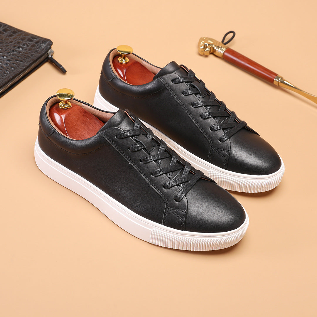 Men's White Skate Business Outdoor Trendy Wild Authentic Classic Solid Men's Board Shoes