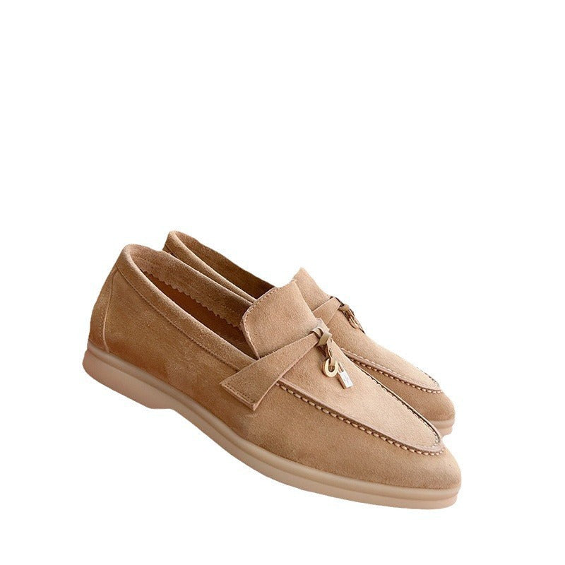Women's British Style Slip-on Soft Bottom Pumps Women's Casual Shoes