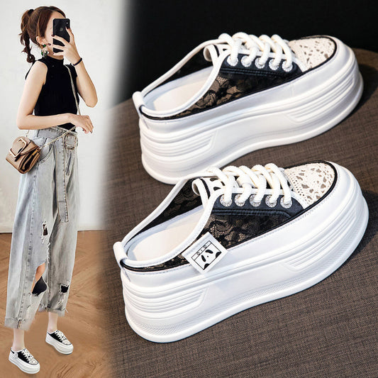 Women's Platform Summer Outdoor Small Closed Toe Slippers