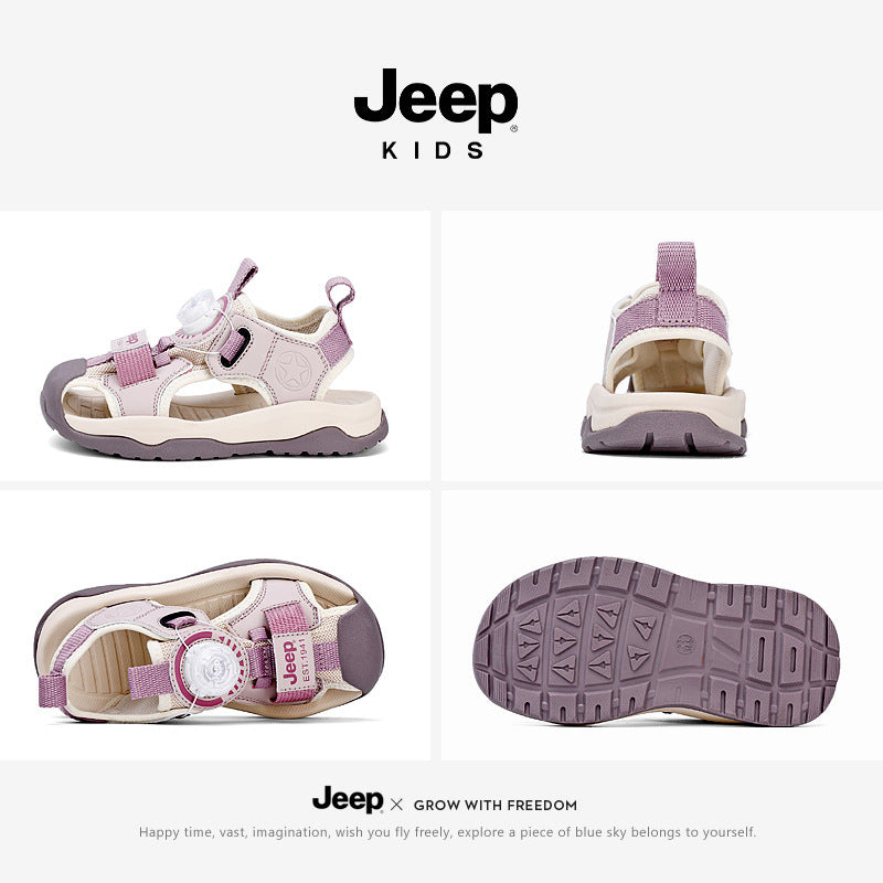 Children's Toe Box Soft Bottom Summer Rotating Kid's Sandals