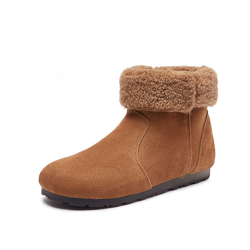 Women's Ugly Cute Lapel Two-way Matte Vintage Boots