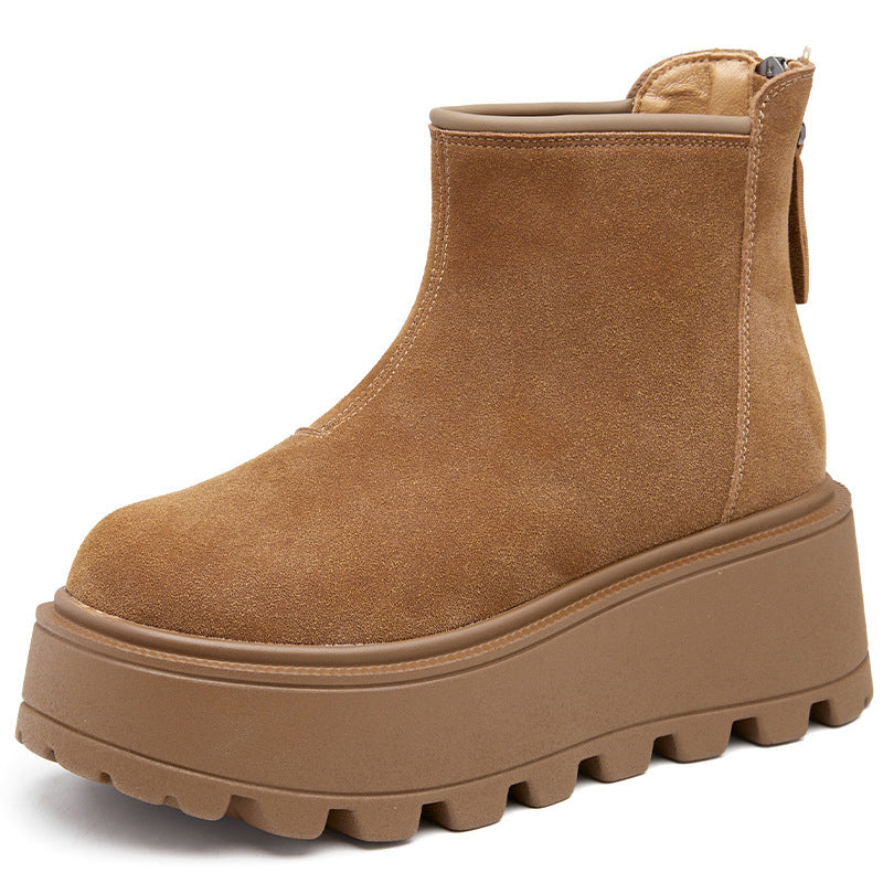 Women's Winter Small Height Increasing Warm Cotton Women's Snow Boots