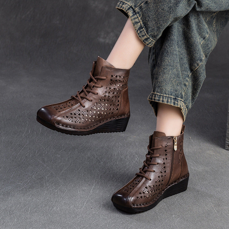 Women's Spring Thin Breathable Retro Fashion Platform Sandals