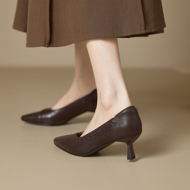 Pointed Toe Pumps Autumn Shallow Mouth Women's Fashion Shoes