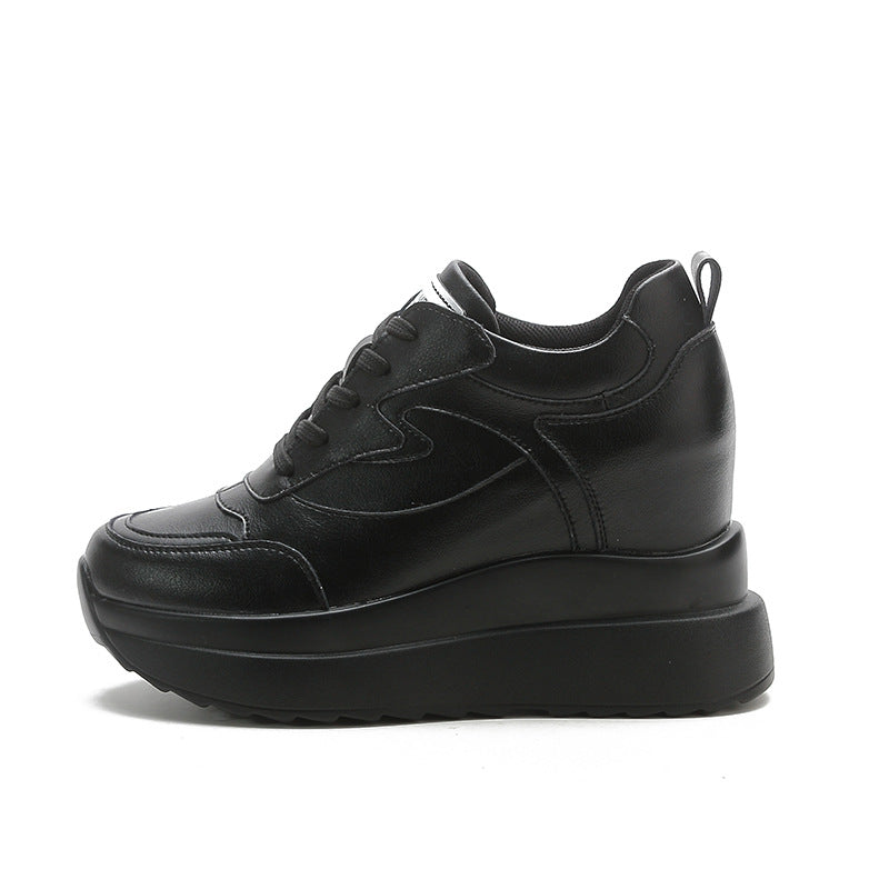 Women's Autumn Platform Muffin Small Height Increasing Insole Women's Casual Shoes