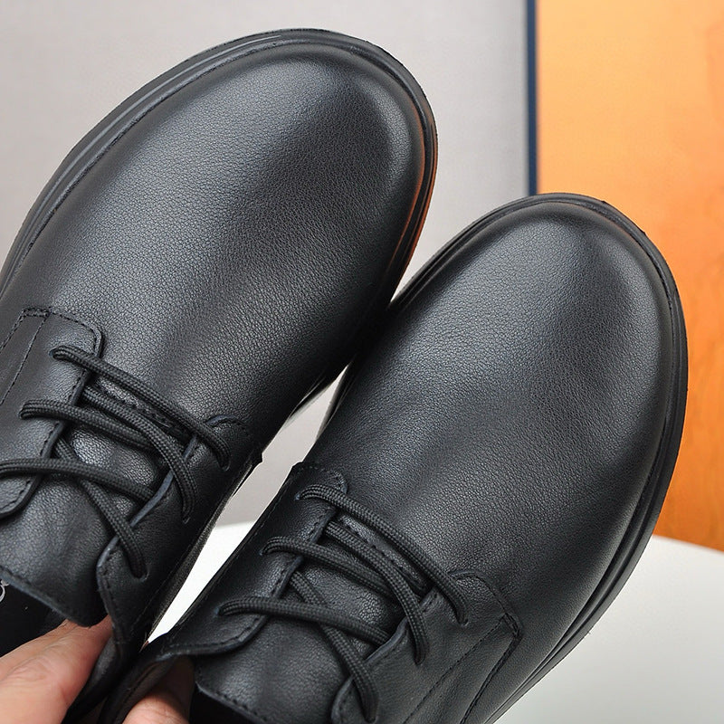 Men's Layer Cowhide Sports Lightweight Soft Sole Casual Shoes