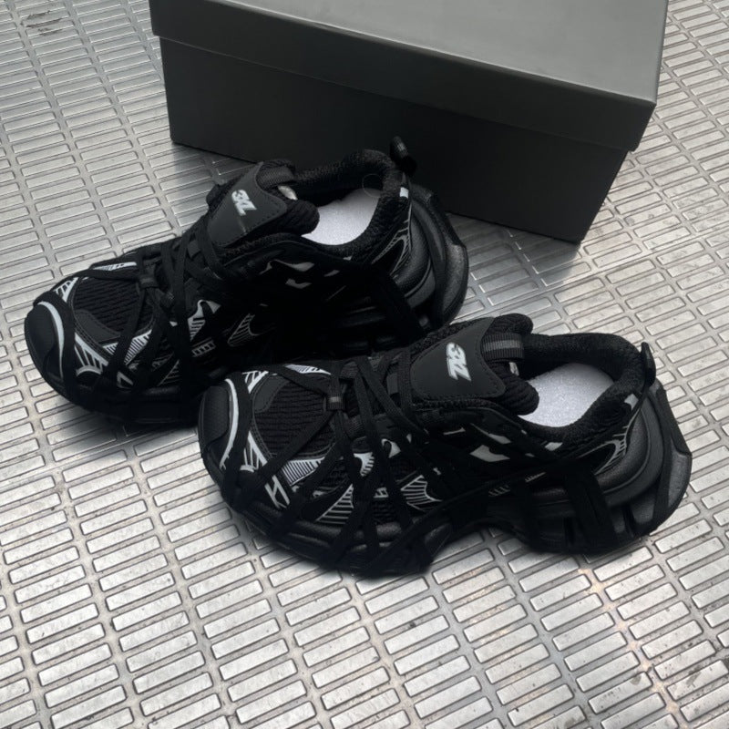 Women's & Men's Distressed Model Style Couple Sports Paris Men's Casual Shoes