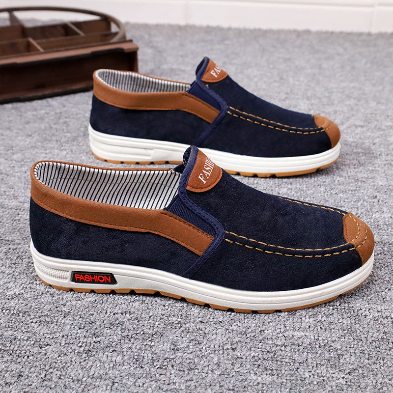 Men's Old Cloth Soft Bottom Dad Canvas Shoes