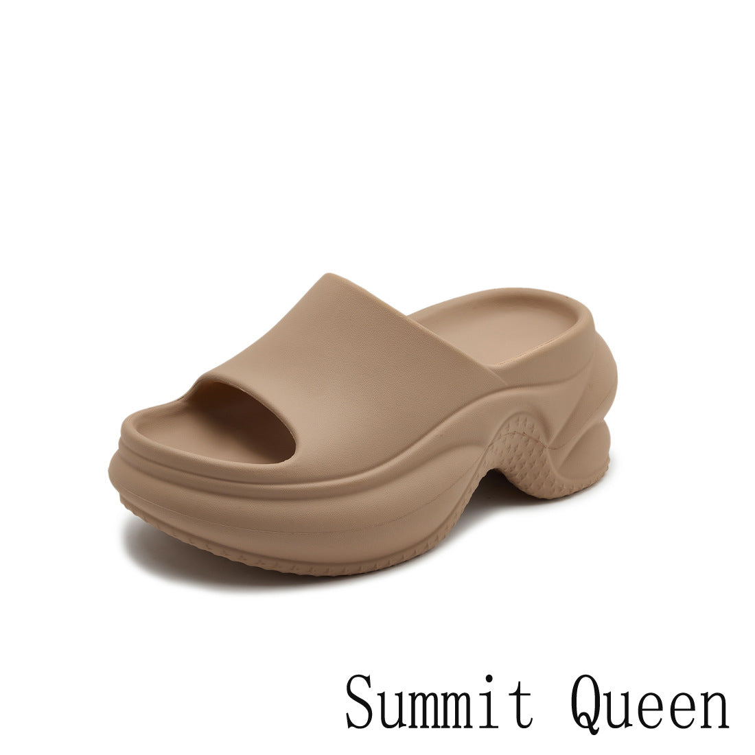 Women's Thick-soled Solid Color High-rise Wedge Sandals