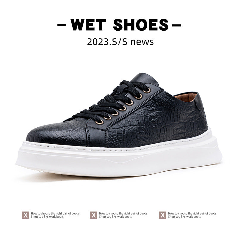 Men's Flow British Style Polished Soft Bottom Sneakers