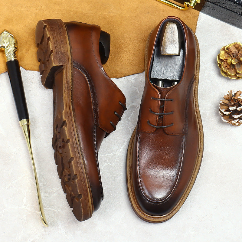 Men's Cowhide Business Fashion Trend Wear Resistance Men's Shoes