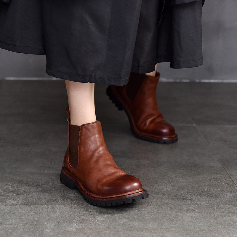 Smoke Pipe Chelsea High Quality Distressed Boots