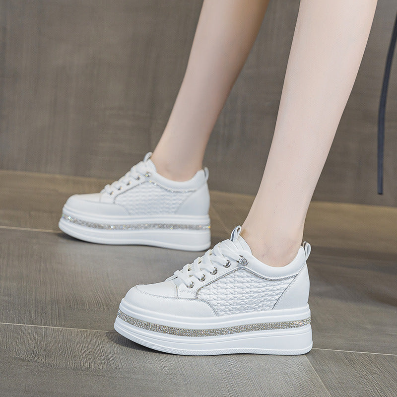 Bottom Beads Background Rhinestone Heightened Easy Women's Casual Shoes
