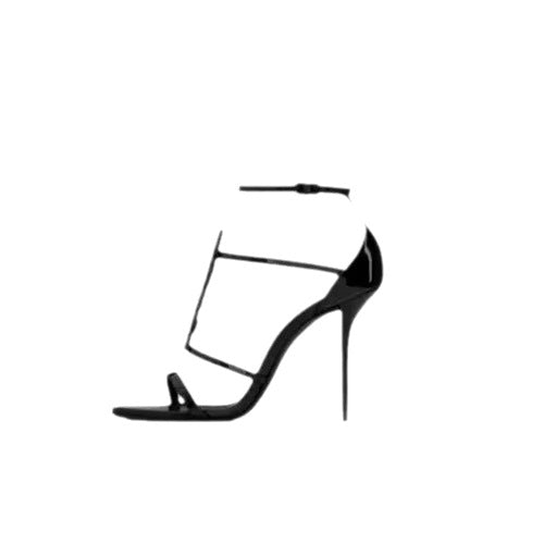 Women's Summer Letter Logo Sexy Open Toe High Heeled Sandals