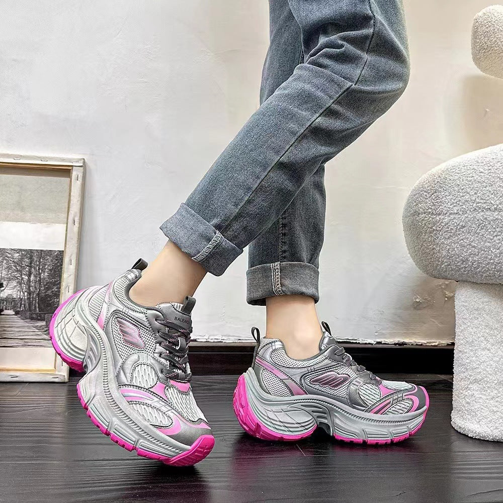 Women's Dad Fashion Thick Bottom Height Increasing Sneakers