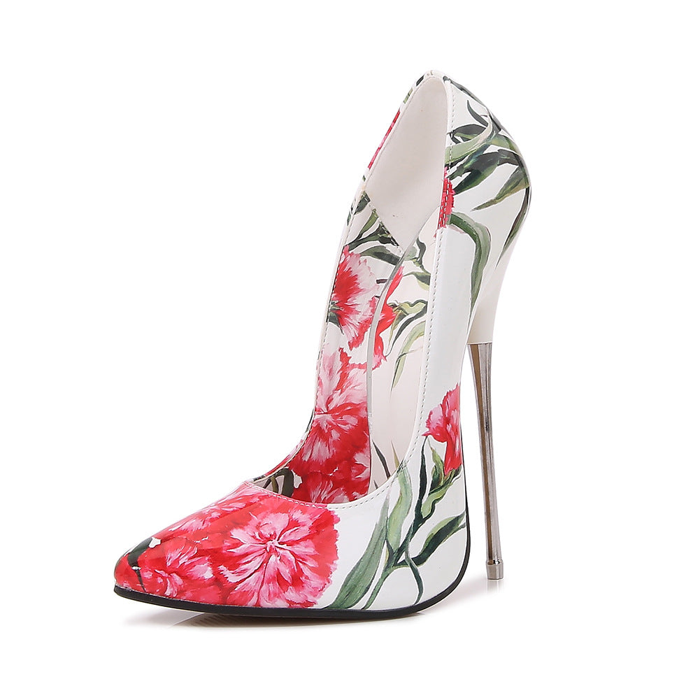 Plus Size Stiletto Performance Nightclub Stewardess Uniform Women's Shoes