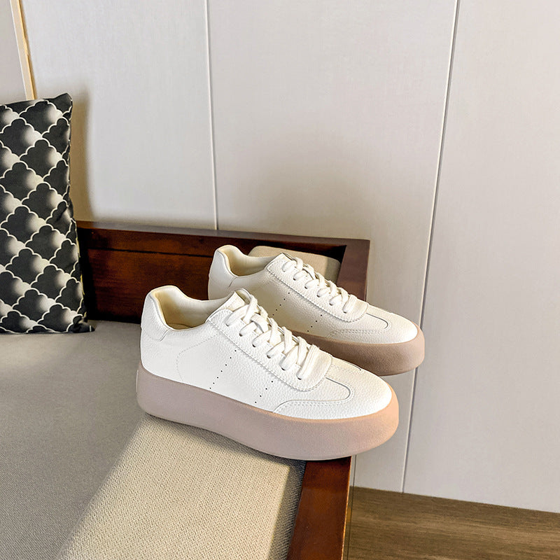 Women's Platform White Autumn German Training Simple Women's Casual Shoes