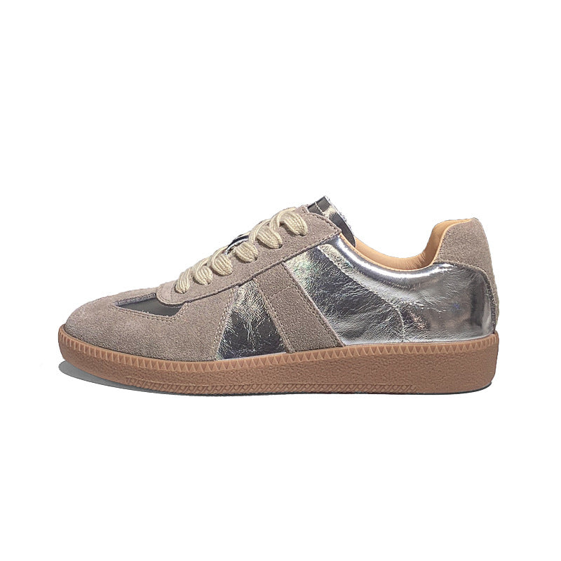 Women's Surface Fleece-lined Thick German Training Wool Sneakers