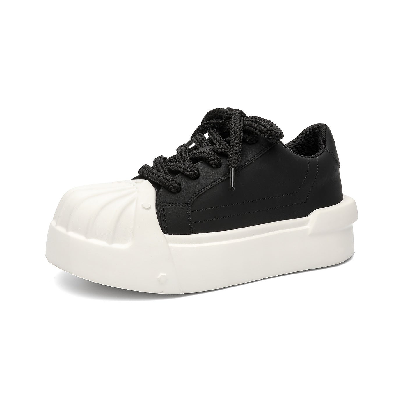Men's Trendy Shell Toe Thick Sole Increased Leisure Sports Men's Board Shoes