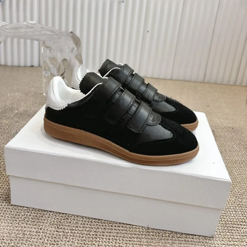Women's & Men's Magic Stick Flat Breathable Soft Bottom Sports Men's Casual Shoes