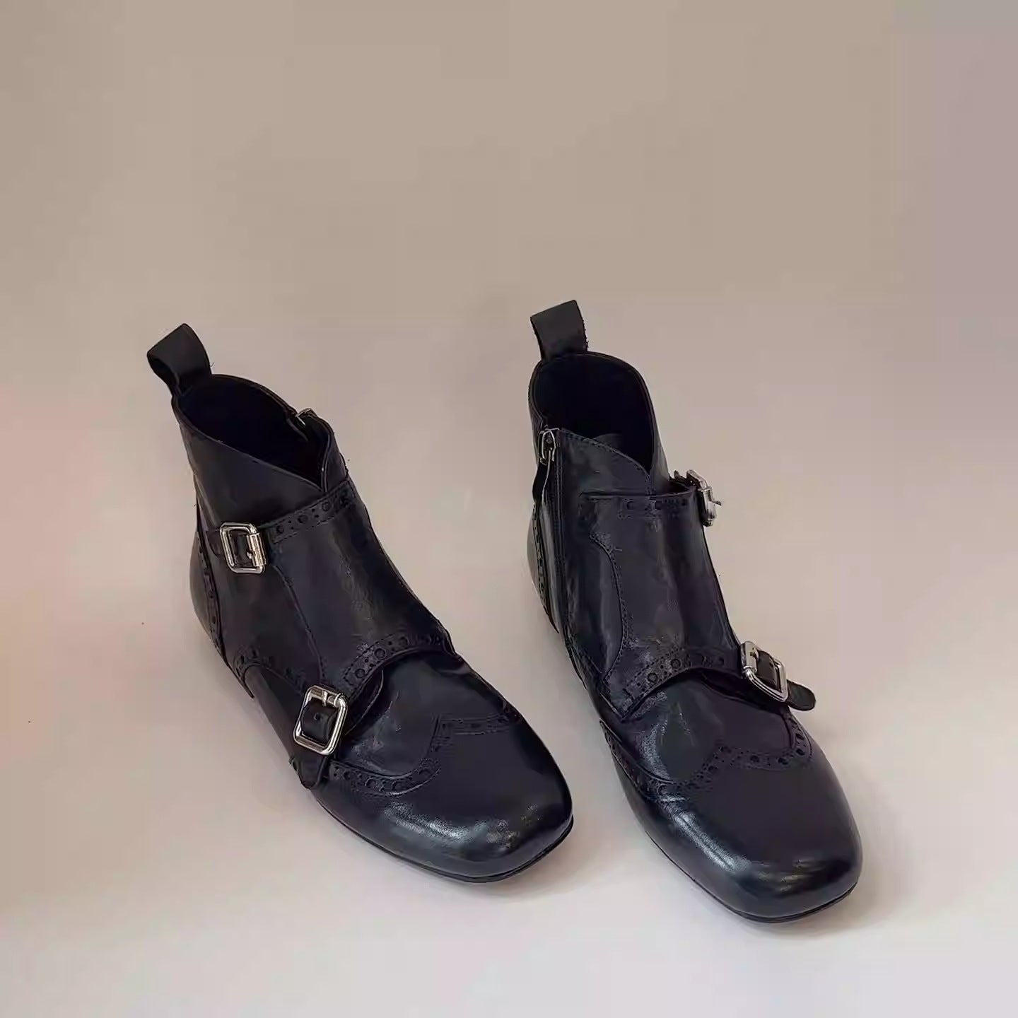 Women's Toe Invisible Elevated Flat Ankle Autumn Simple Boots
