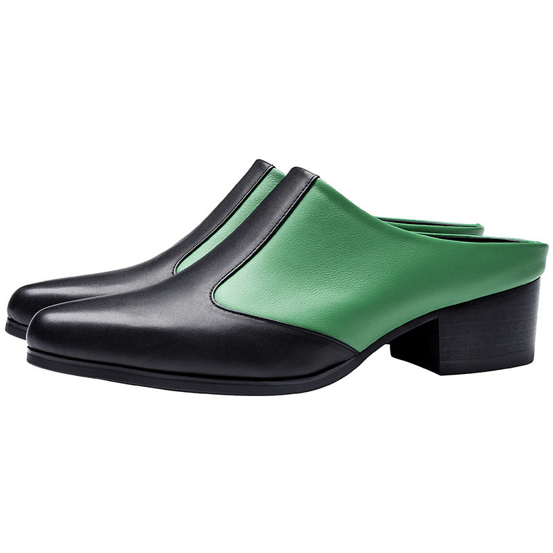 Men's Closed Toe Half Outer Wear High Sandals