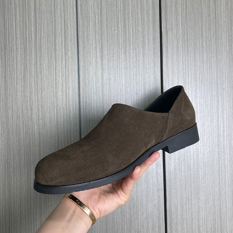 Men's Small From Stylish Lightweight Slip-on Breathable Leather Shoes