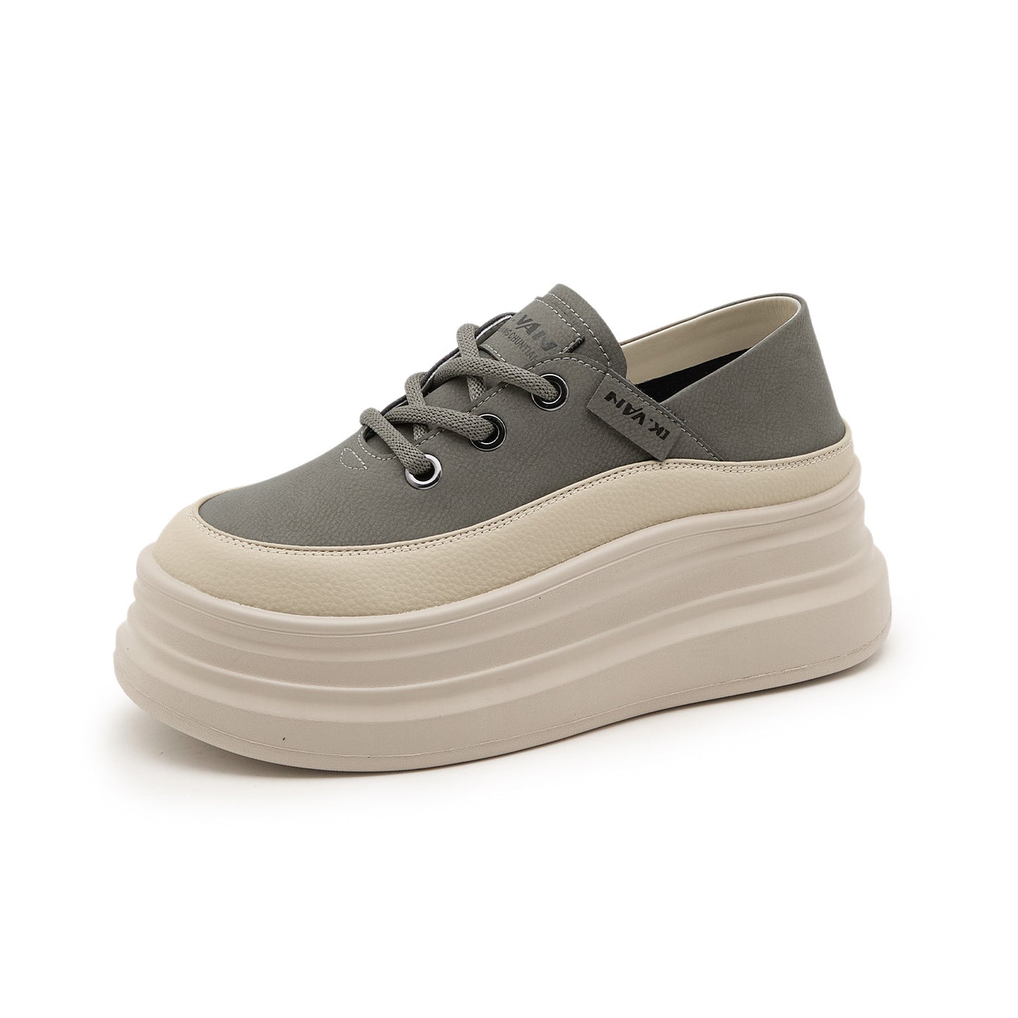 Women's Hot Autumn Height Increasing Insole White Casual Shoes