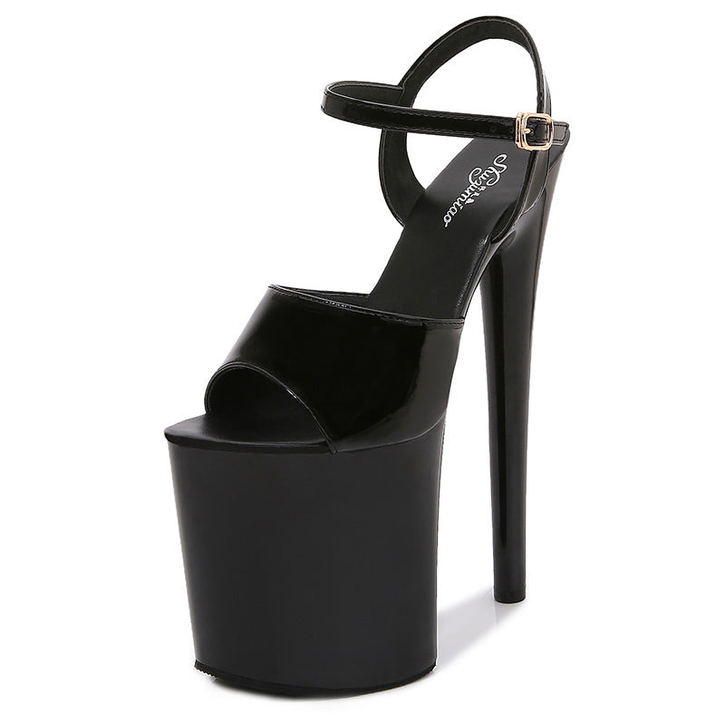 Women's Patent Special Stiletto Sexy Platform Super High Heeled Sandals