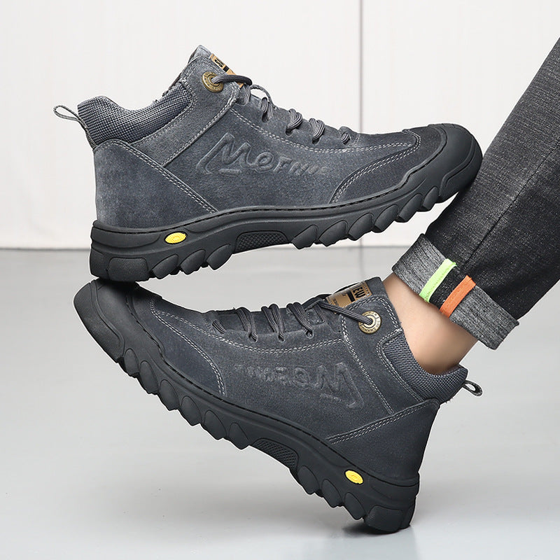 Men's Winter Warm Thickened Northeast Cotton Padded Genuine Boots