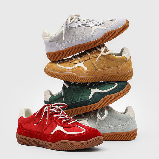 Men's Flat Suede British Style German Training Men's Board Shoes