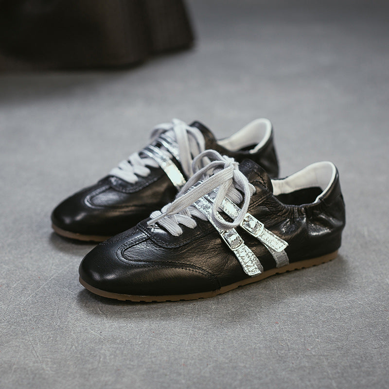 Women's Comfort German Training Lace Up Fashionable Retro Women's Casual Shoes