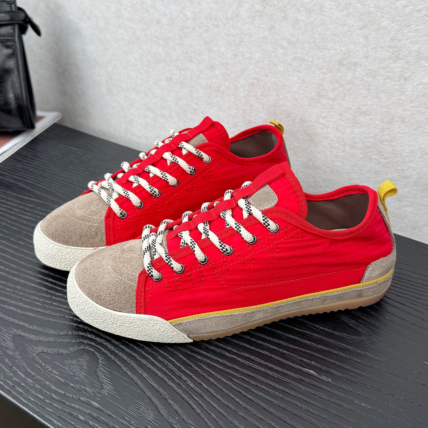 Comfortable Round Toe Spring Color Matching Women's Board Shoes