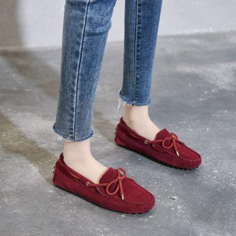 Women's Doug Single Autumn Summer Korean Fashion Shallow Mouth Loafers