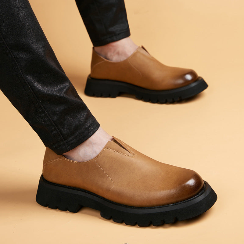Men's Breathable Platform Thin Soft Light Bottom Support Men's Shoes