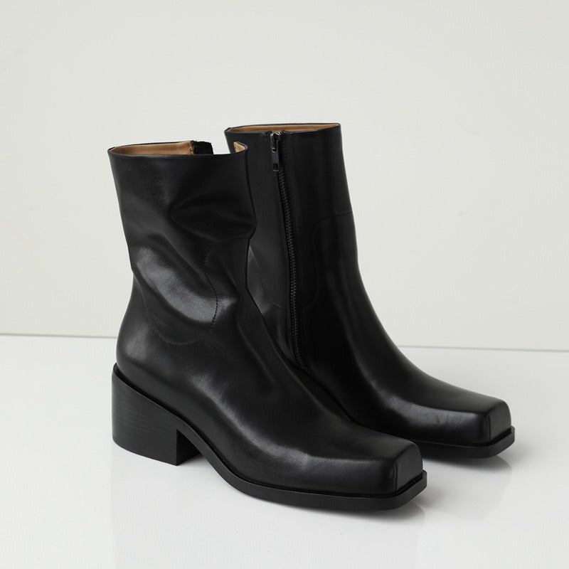 Women's Street Ankle For Kim Middle Chunky Boots
